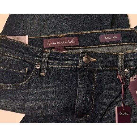 NEW Women's Size 4 Petite Blue GLORIA VANDERBILT SCULPT STRETCH JEANS 27x27 - Picture 7 of 9